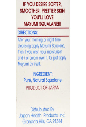 Mayumi oil being applied to hand to soothe dry skin and enhance moisture