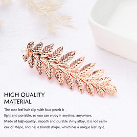 M&C Music Color gold comb and clips arranged to show secure hold and easy placement benefit