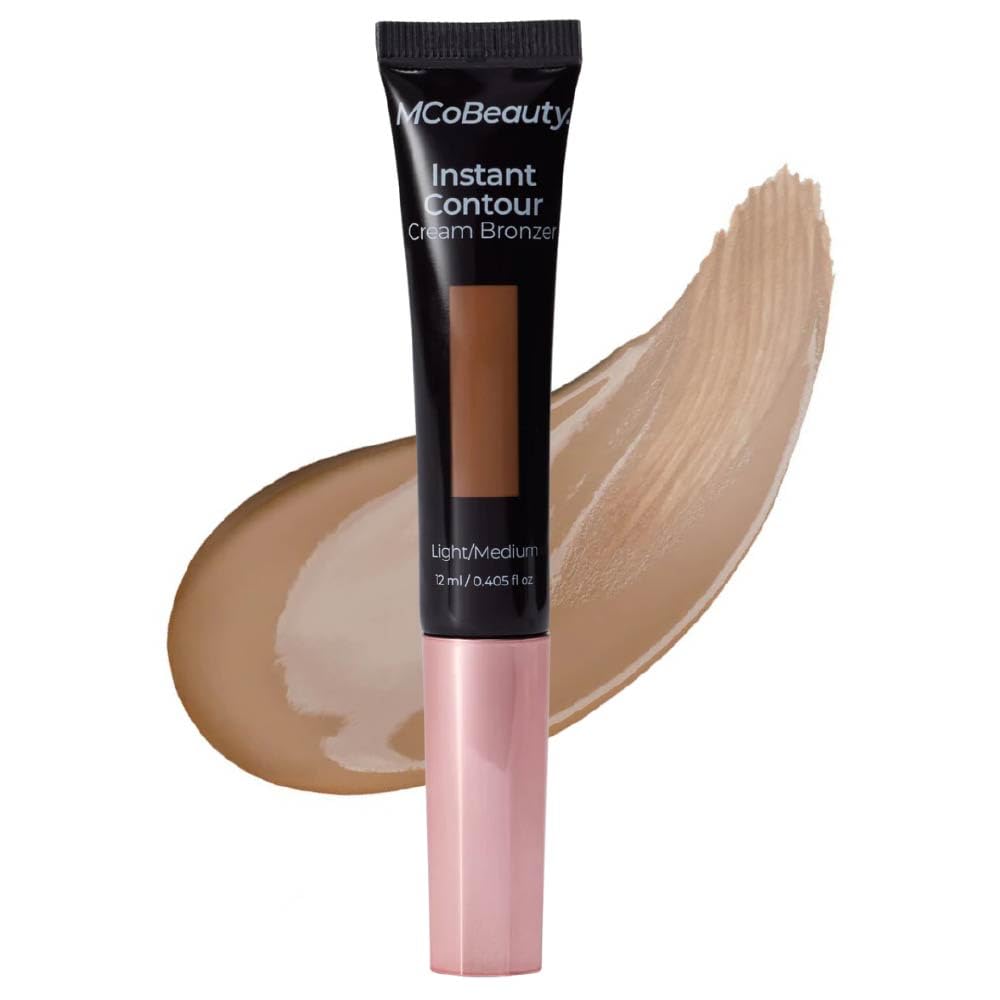 MCoBeauty front packaging showing compact contour stick and brand name, convenient for travel