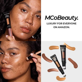 MCoBeauty label close-up and ingredient details for transparency and consumer confidence