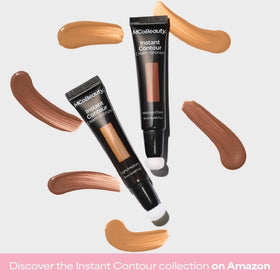 MCoBeauty open cap beside everyday items showing stick size and travel-friendly advantage