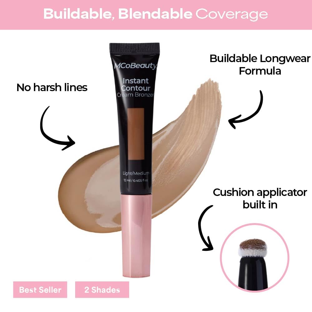 MCoBeauty creamy stick texture swatch on skin highlighting blendability and natural finish