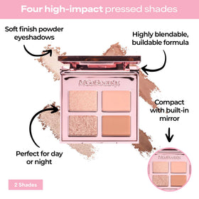 MCoBeauty champagne pink shimmer close-up showing luminous payoff benefit