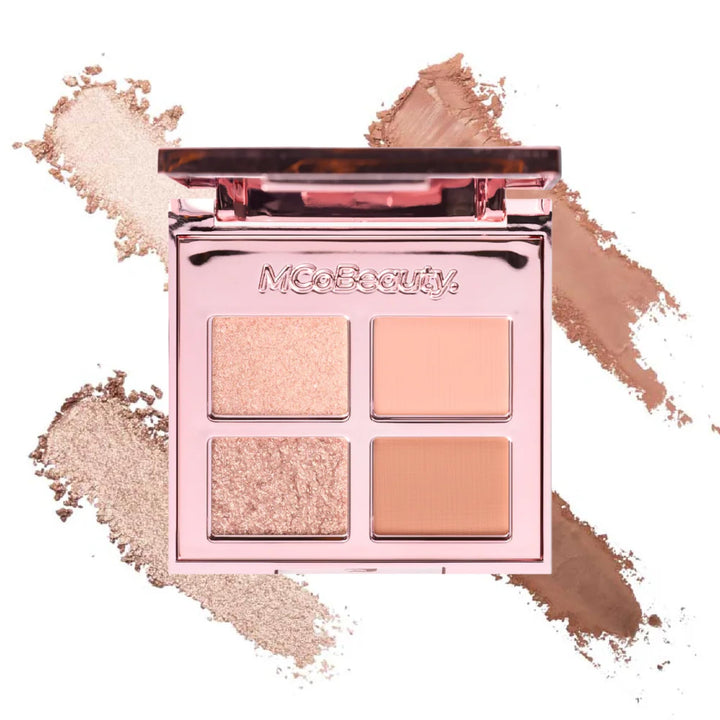 MCoBeauty compact front view showing sleek case and carry-friendly design benefit