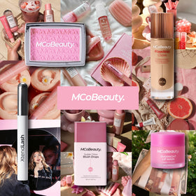MCoBeauty before and after split illustrating visible soft-focus improvement