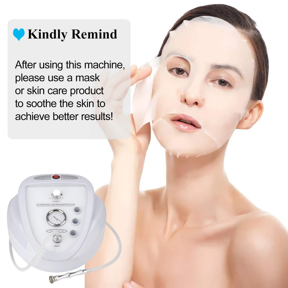 mcwdoit in use during facial treatment illustrating gentle pore clearing