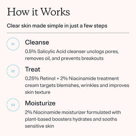 MDacne niacinamide moisturizer jar top showing soothing, oil-free hydration
