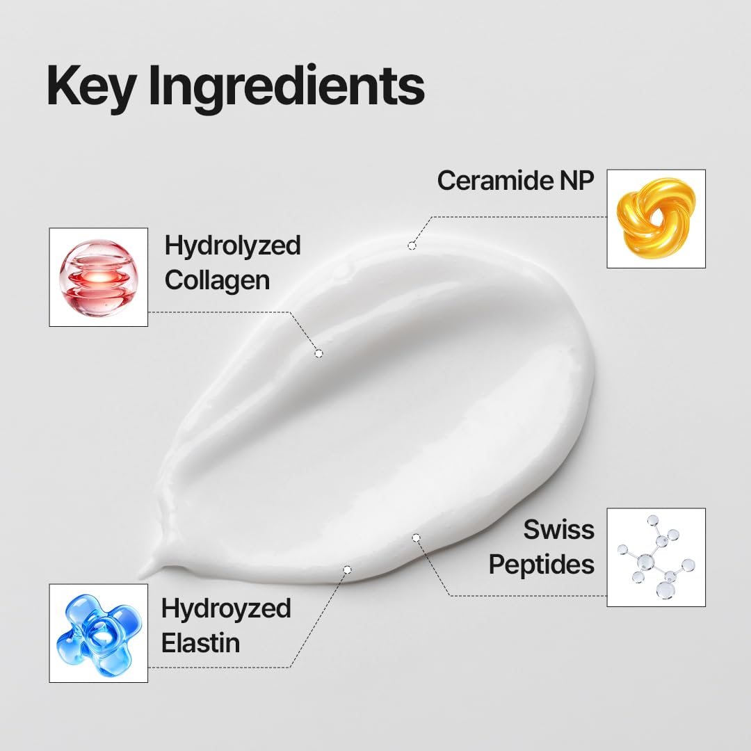 MDP label ingredients closeup listing peptides and ceramide NP for resilience