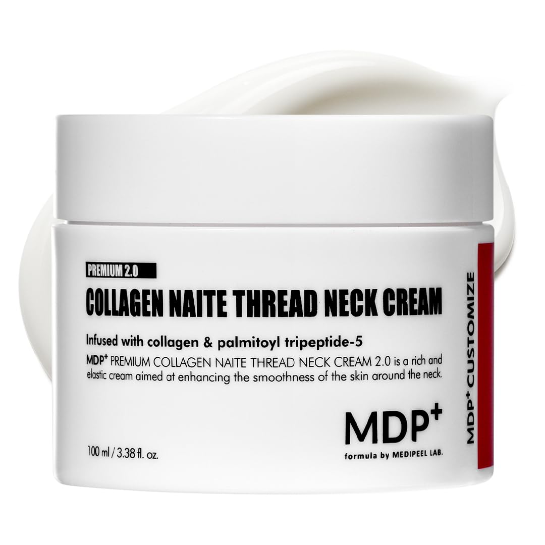 MDP jar front view showing premium neck cream, clear branding and clinical look