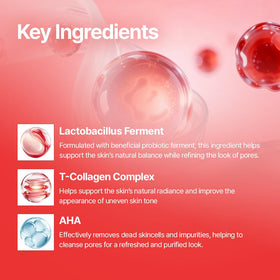 MDP pore refinement graphic showing smoother skin appearance