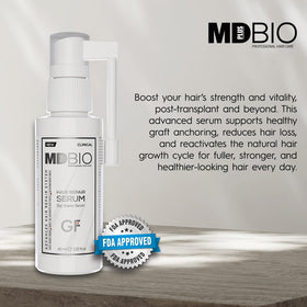 mdplusbio professıonal haır care botanical extract display showing natural ingredient support