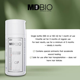 mdplusbio professıonal haır care creamy texture demonstrating gentle rinseability