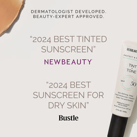 MDSolarSciences applying tinted moisturizer in morning routine for light coverage