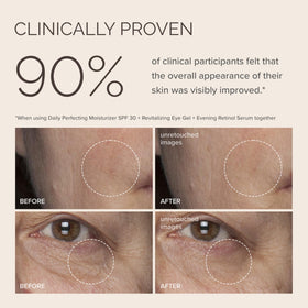 MDSolarSciences applied under makeup illustrating smooth layering benefit