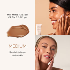 MDSolarSciences ingredients label highlighting mineral actives and antioxidants benefit