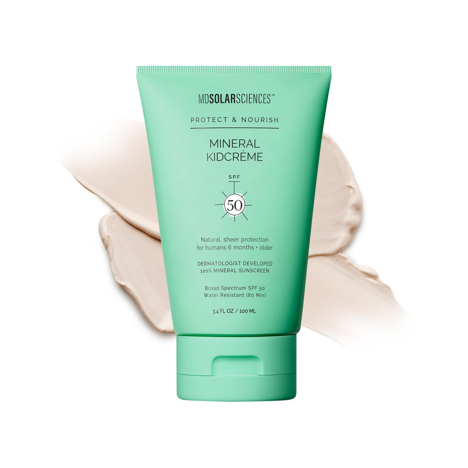 MDSolarSciences KidCrème front packaging showing SPF 50 protection