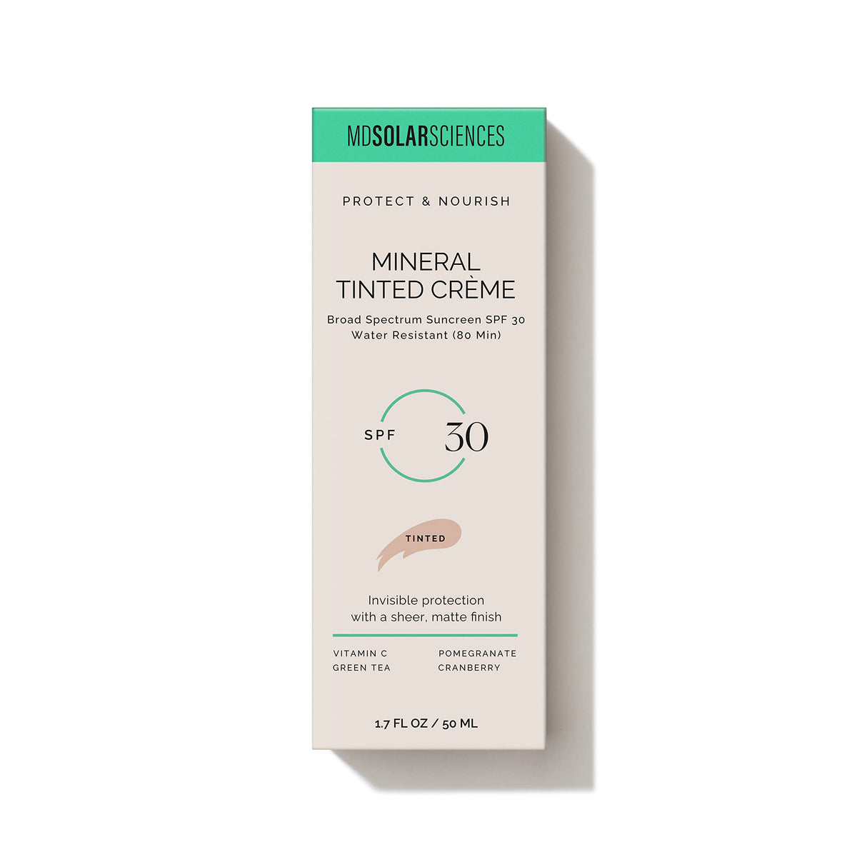 MDSolarSciences makeup primer layered foundation showing smoother makeup base