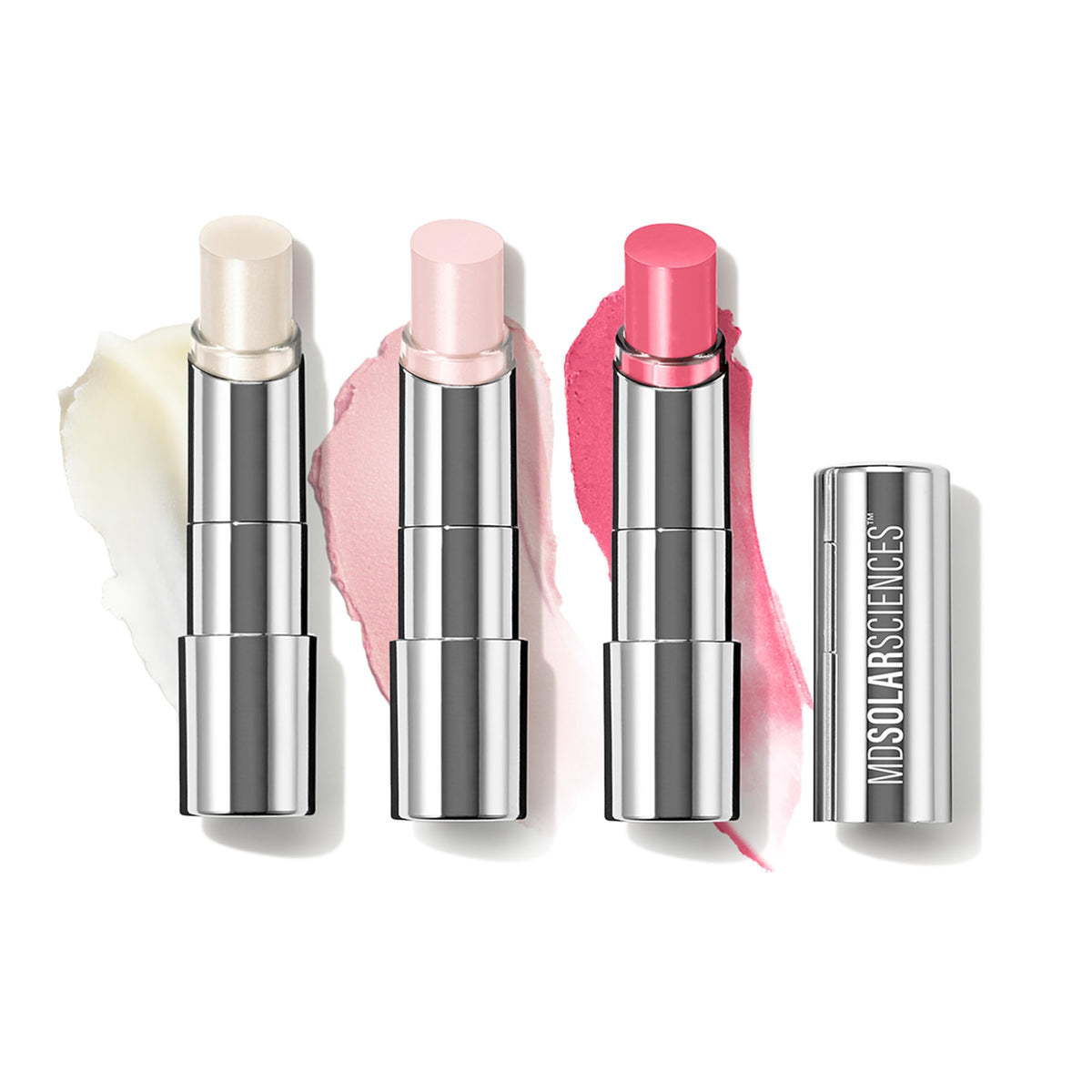 MDSolarSciences front packaging showing trio and SPF benefit