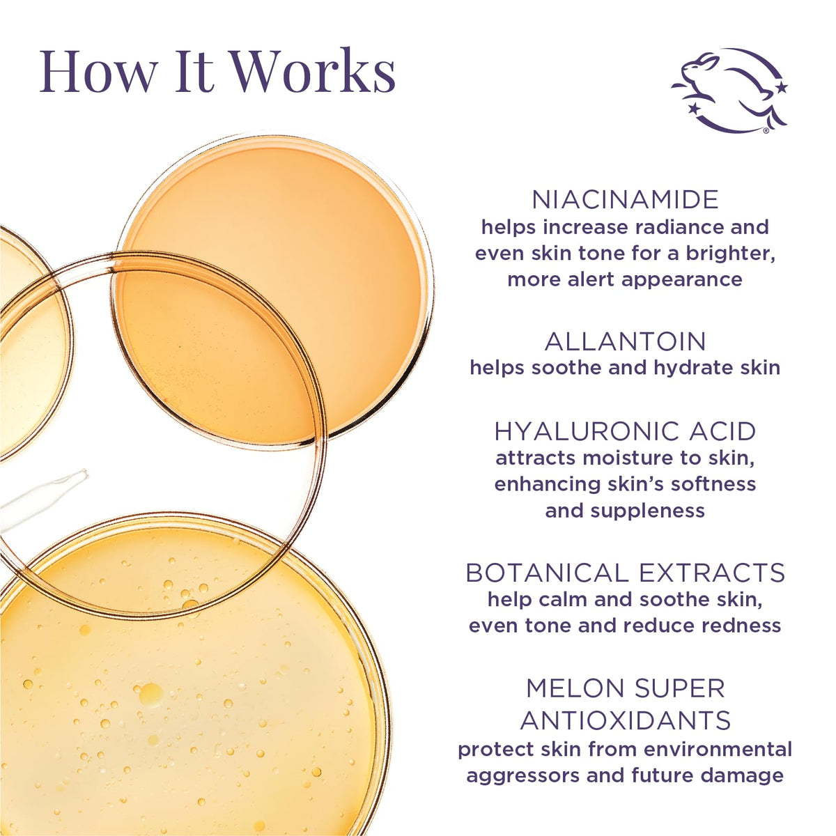 Meaningful Beauty patch being applied under eye showing instant dewy effect