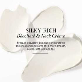 Meaningful Beauty application on neck demonstrating smooth absorption