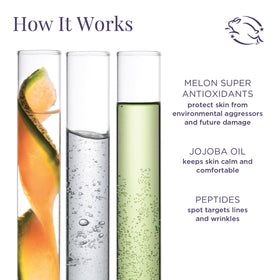 Meaningful Beauty applying capsule contents to eye area for targeted smoothing benefit