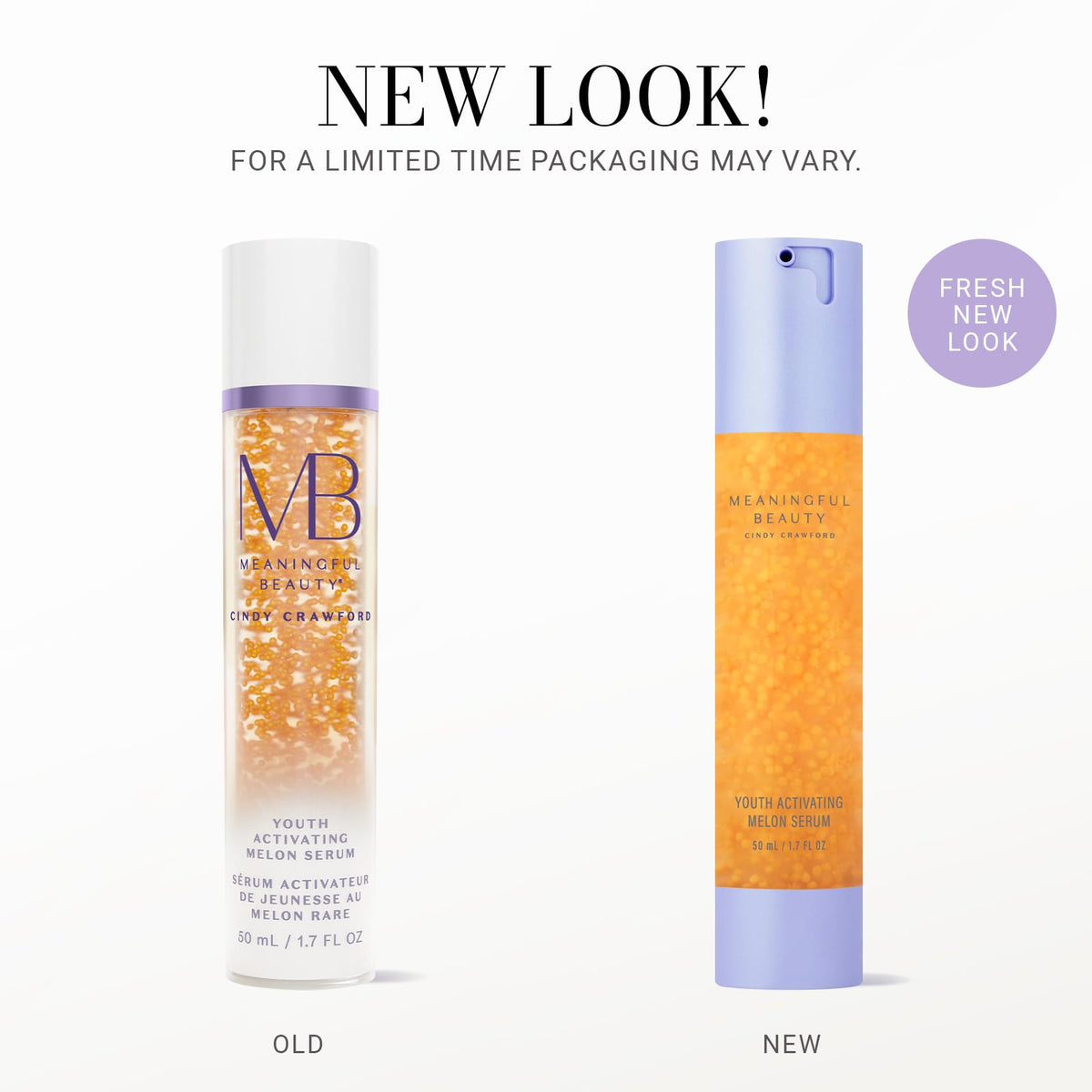 Meaningful Beauty pump application on hand illustrating smooth spreadability and hydration boost