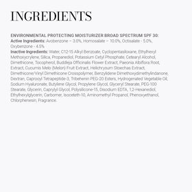 Meaningful Beauty Beyond ingredient label close-up highlighting antioxidant extracts