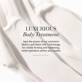 Meaningful Beauty applying cream to arm for firmer-feeling skin