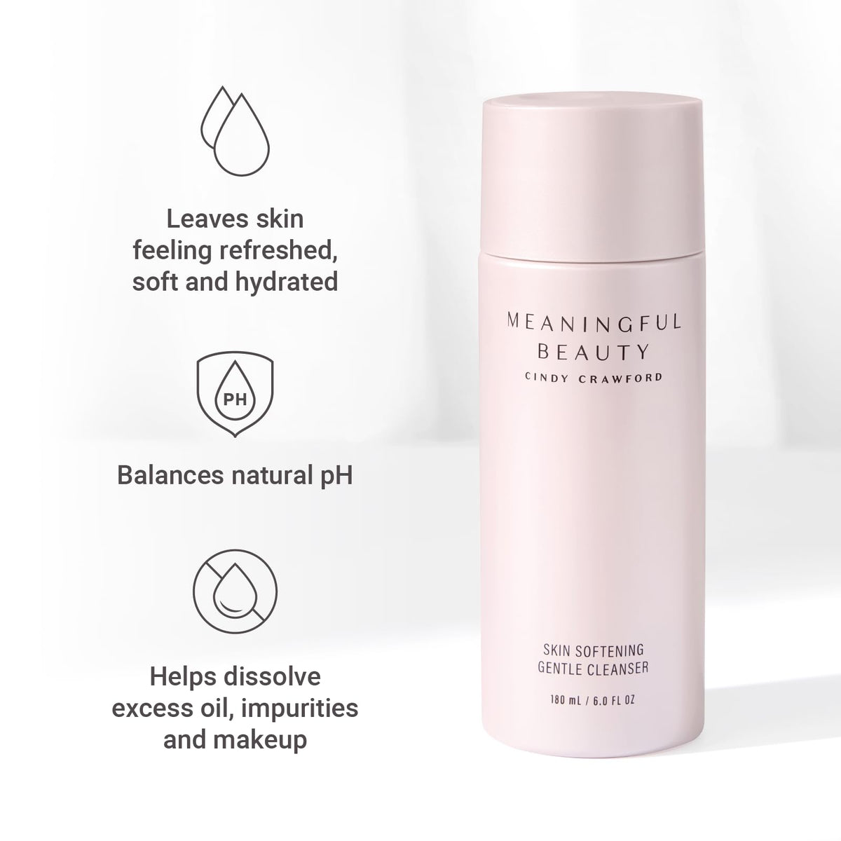 Meaningful Beauty cream texture close-up demonstrating silky hydrating formula for soft skin