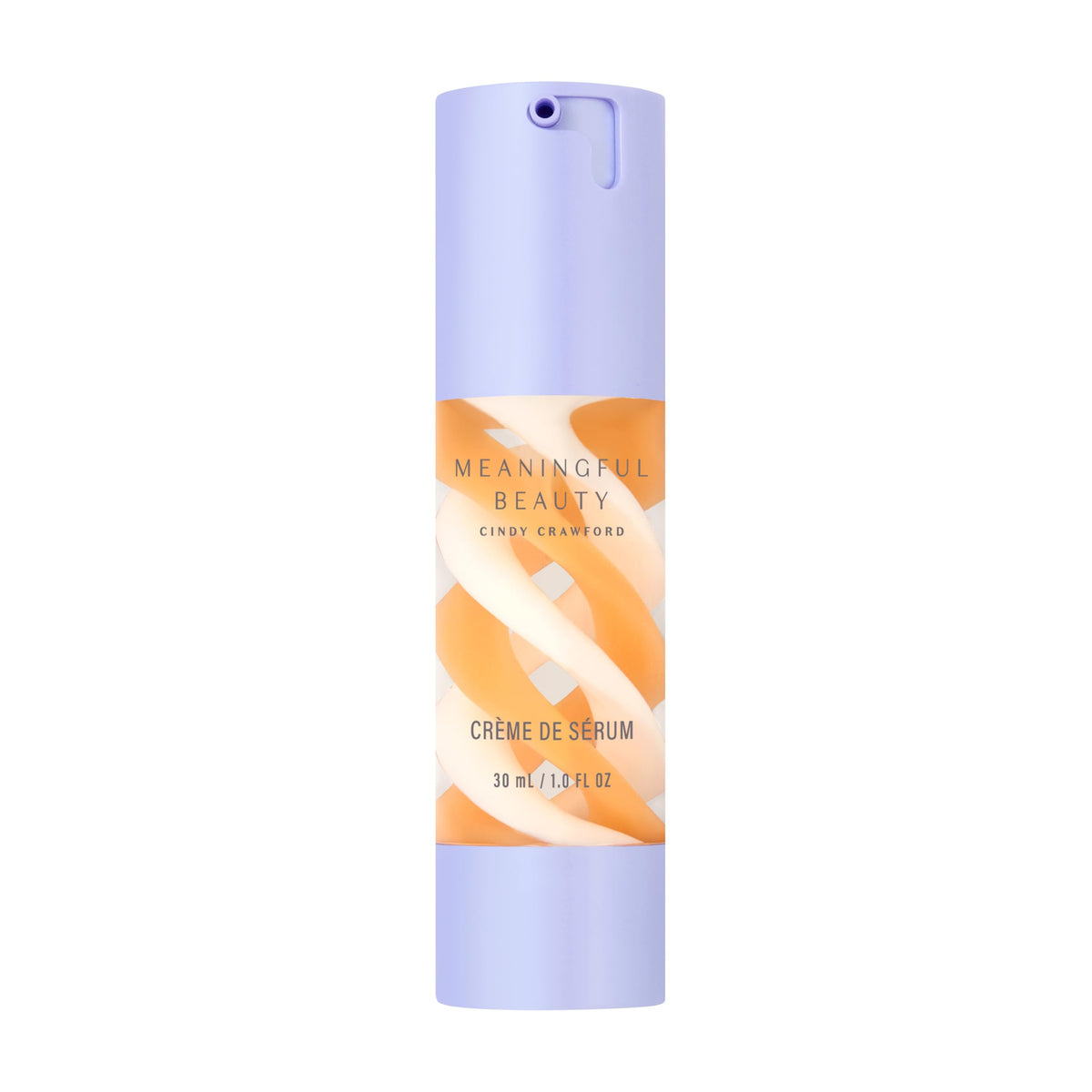 Meaningful Beauty front packaging showing bottle and orange accents for premium hydration