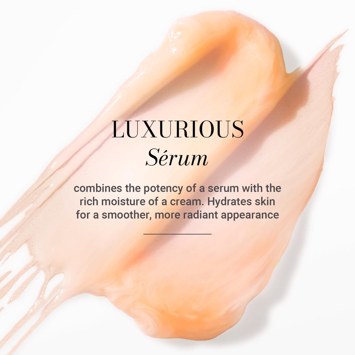 Meaningful Beauty applying serum-cream to cheek illustrating smooth application and comfort
