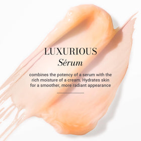 Meaningful Beauty applying serum-cream to cheek illustrating smooth application and comfort