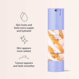 Meaningful Beauty silky texture close-up demonstrating lightweight, fast-absorbing finish