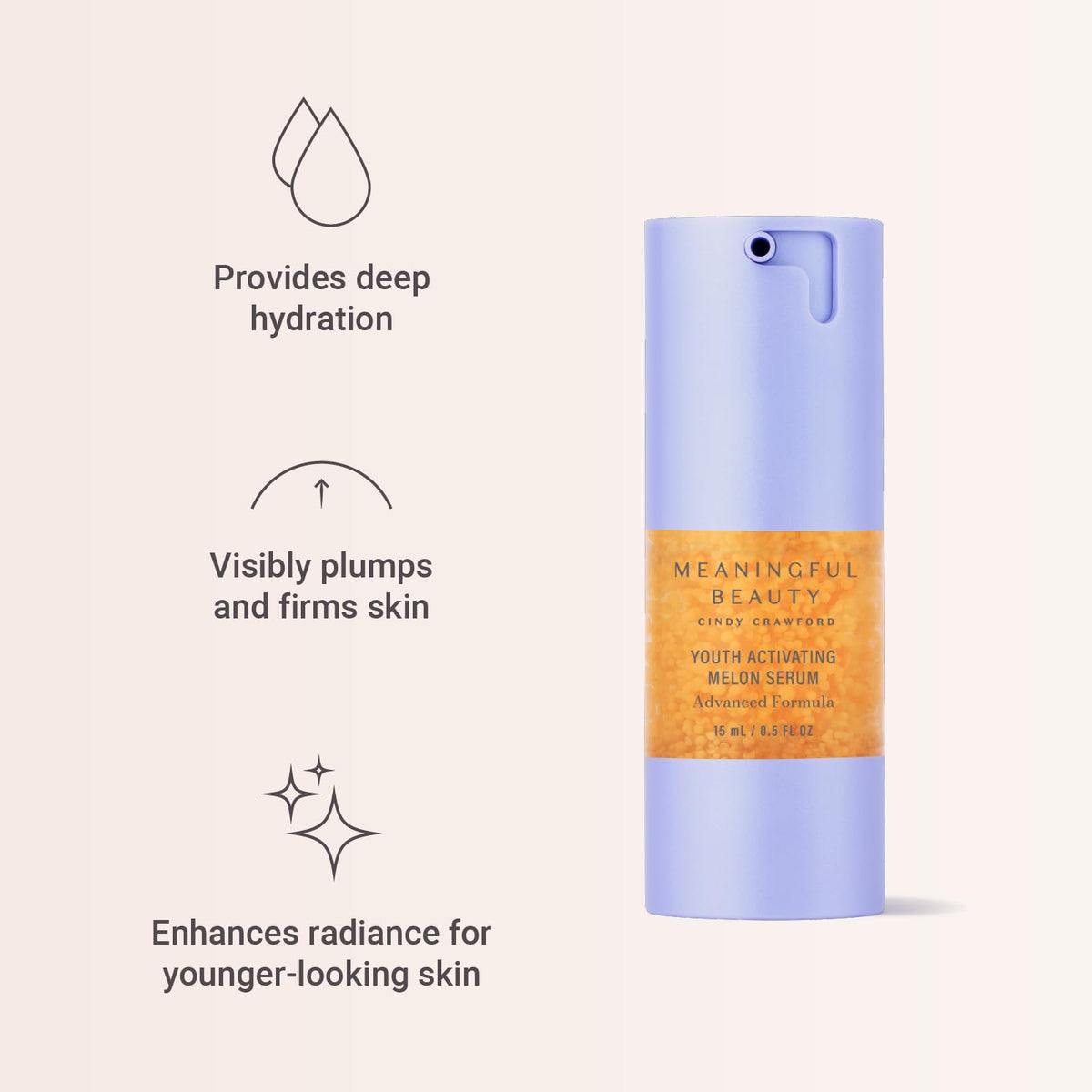 Meaningful Beauty close-up dropper texture illustrating fast absorption benefit