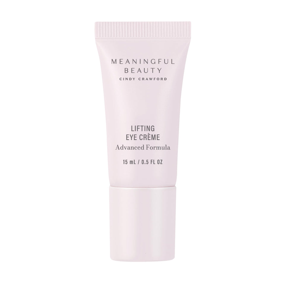 Meaningful Beauty front packaging of lifting eye crème shows product and size benefit