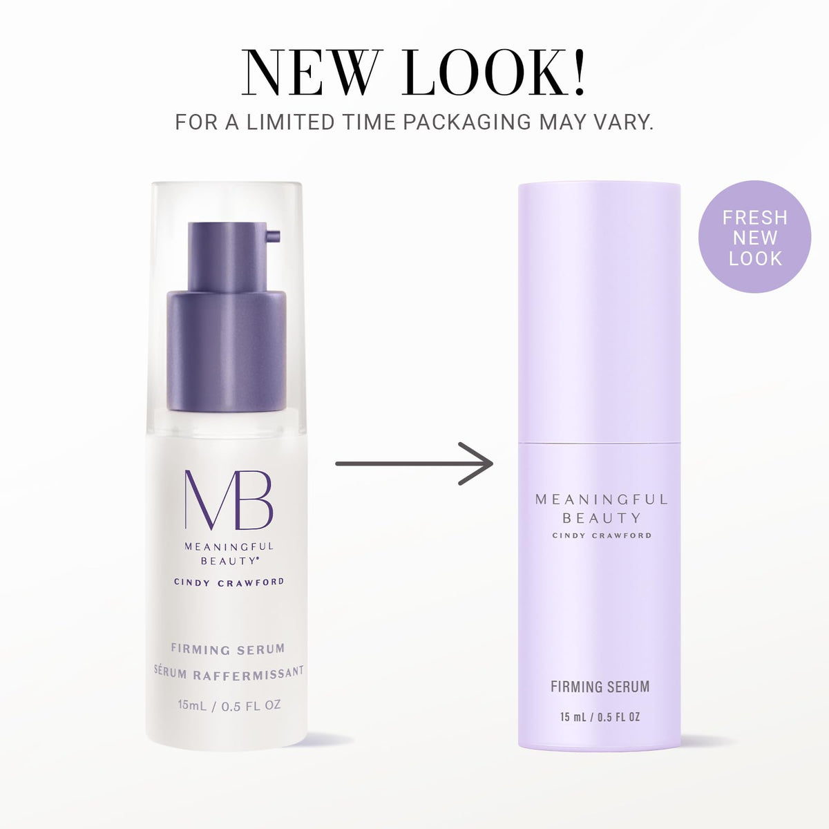 Meaningful Beauty pump detail highlighting easy-dispense and travel-ready benefit