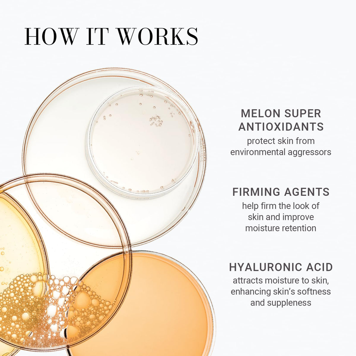 Meaningful Beauty serum texture drop closeup illustrating lightweight hydrating benefit
