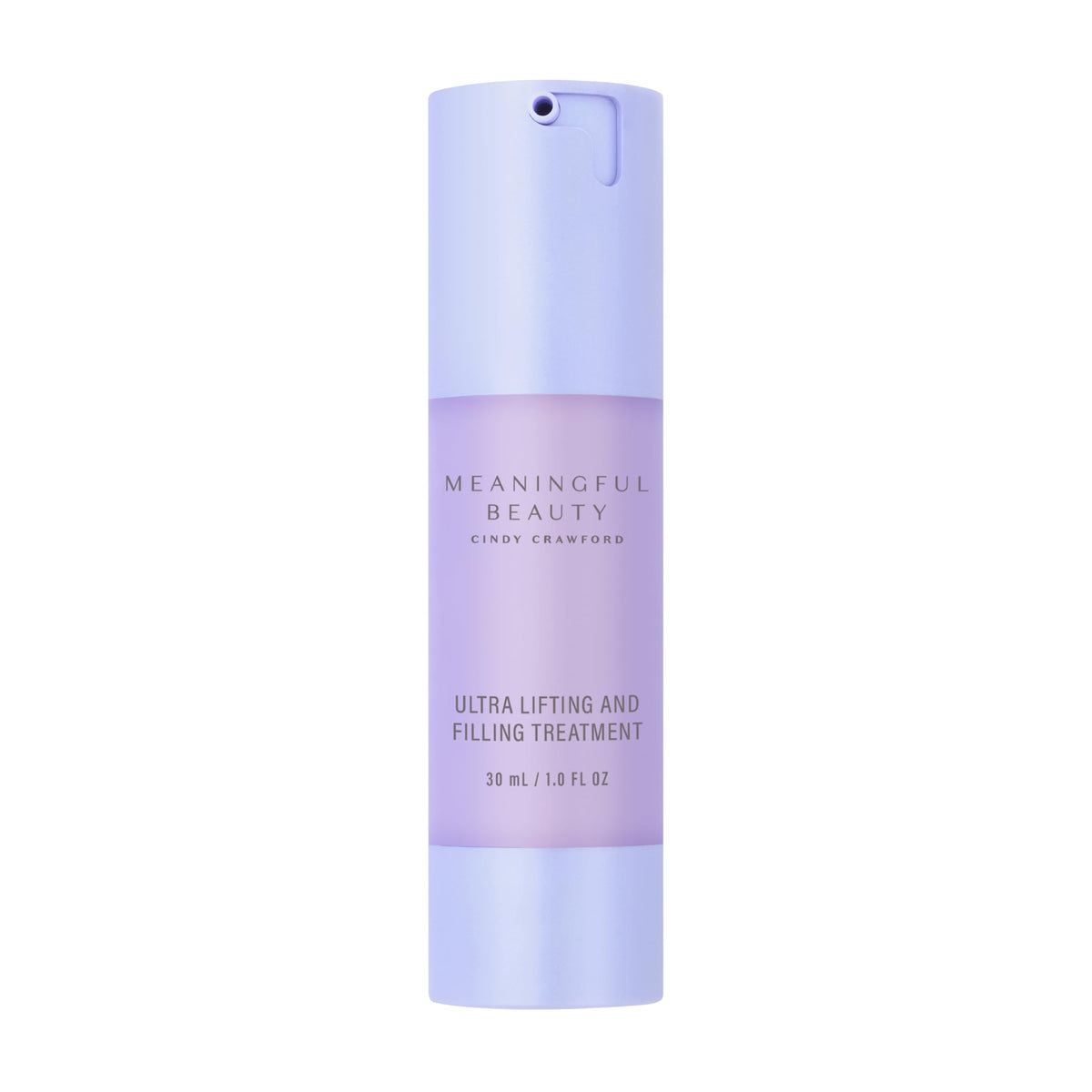 Meaningful Beauty front packaging showing purple bottle and luxury finish benefiting visual appeal