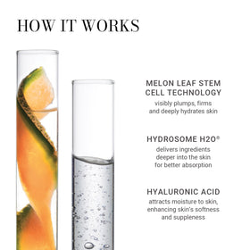 Meaningful Beauty hyaluronic acid visual emphasizing moisture retention benefit