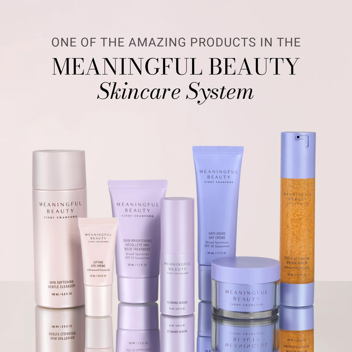 Meaningful Beauty label close-up highlighting key brightening ingredients
