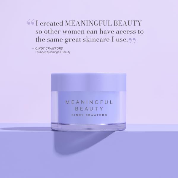 Meaningful Beauty nightstand setting showing product in a bedtime skincare routine