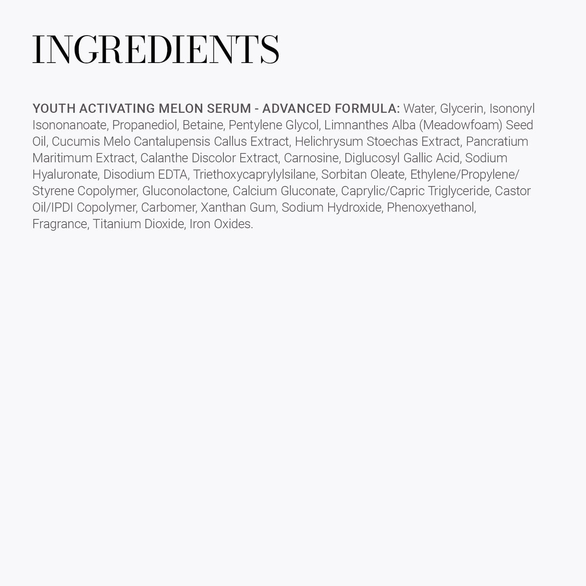 Meaningful Beauty melon stem cell extract ingredient shot boosting radiance benefit