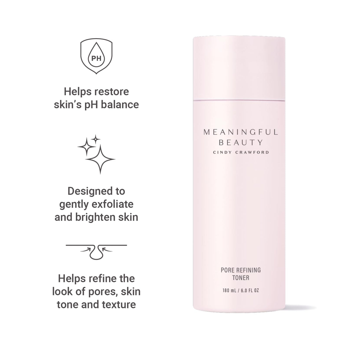 Meaningful Beauty close-up of label showing product details and ingredient clarity benefit
