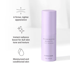 Meaningful Beauty ingredient display with Vitamin C and marine botanicals for radiance