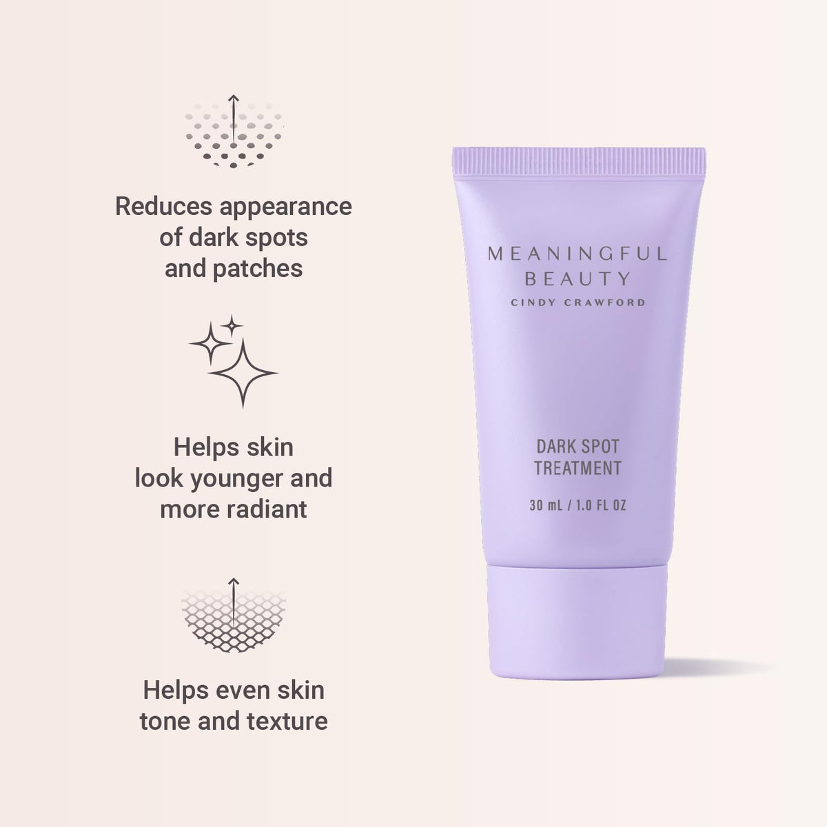 Meaningful Beauty creamy-clear serum texture demonstrating lightweight absorption