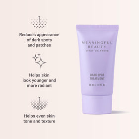 Meaningful Beauty creamy-clear serum texture demonstrating lightweight absorption