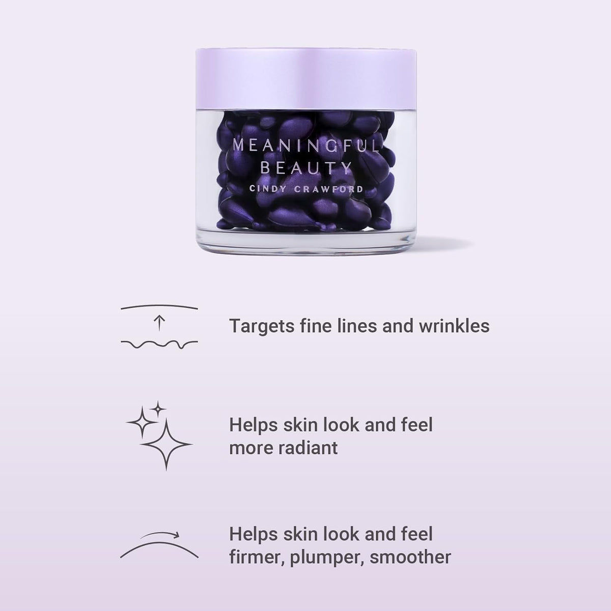 Meaningful Beauty serum texture on skin showing lightweight, hydrating finish