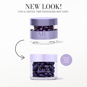 Meaningful Beauty single capsule close-up illustrating easy twist-open use