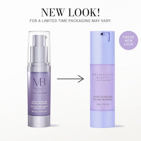 Meaningful Beauty close-up of serum texture drop showing lightweight hydration benefit