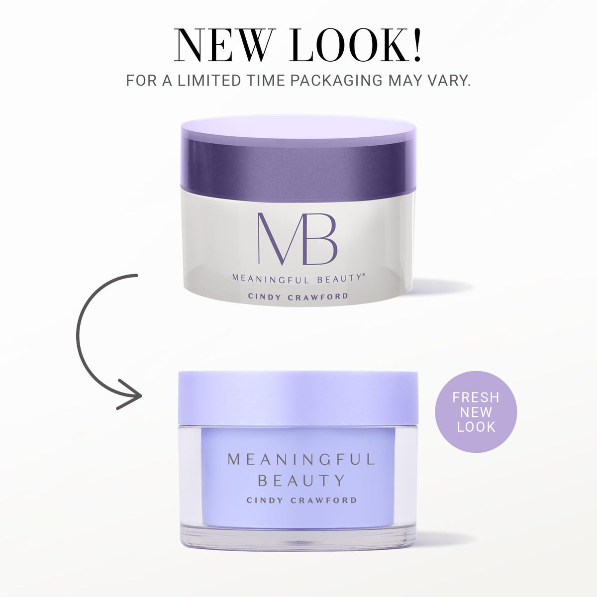 Meaningful Beauty cream texture close-up highlighting rich hydration and smoothness